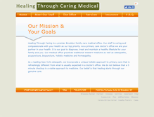 Tablet Screenshot of healingthroughcaring.com